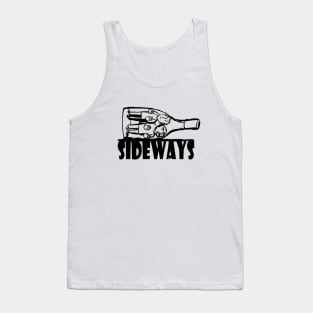 Sideways wine bottle Tank Top